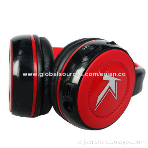 Bluetooth Flash MP3 Player Stereo Headphone, Supports microSD Card and FM Radio